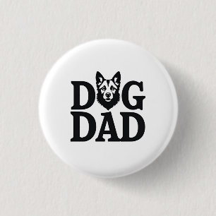 Chapa Redonda De 2,5 Cm Proud Dog Dad Apparel & Accessories
