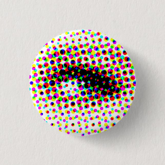 Chapa Redonda De 2,5 Cm ¿Pueden Ojos? (Anverso)