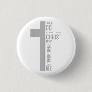 Chapa Redonda De 2,5 Cm Puedo Hacer Todas Las Cosas A Través De Cristo Que