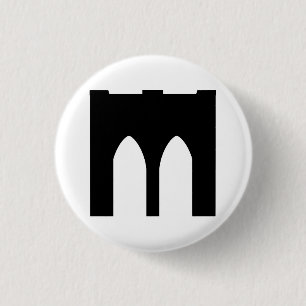Chapa Redonda De 2,5 Cm Puente de Brooklyn