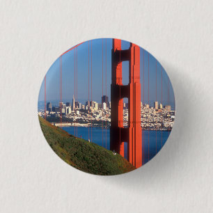 Chapa Redonda De 2,5 Cm Puente Golden Gate