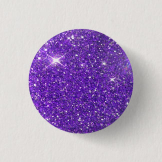 Chapa Redonda De 2,5 Cm Purpurina Glitz de moda Purple Sparkling