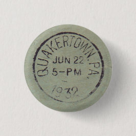 Chapa Redonda De 2,5 Cm Quakertown 1932