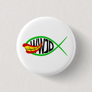 Chapa Redonda De 2,5 Cm ¿Qué Haría El Bromista?