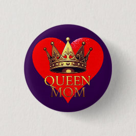 CHAPA REDONDA DE 2,5 CM QUEEN MOM