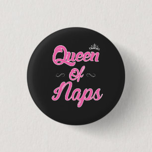 Chapa Redonda De 2,5 Cm Queen of Naps