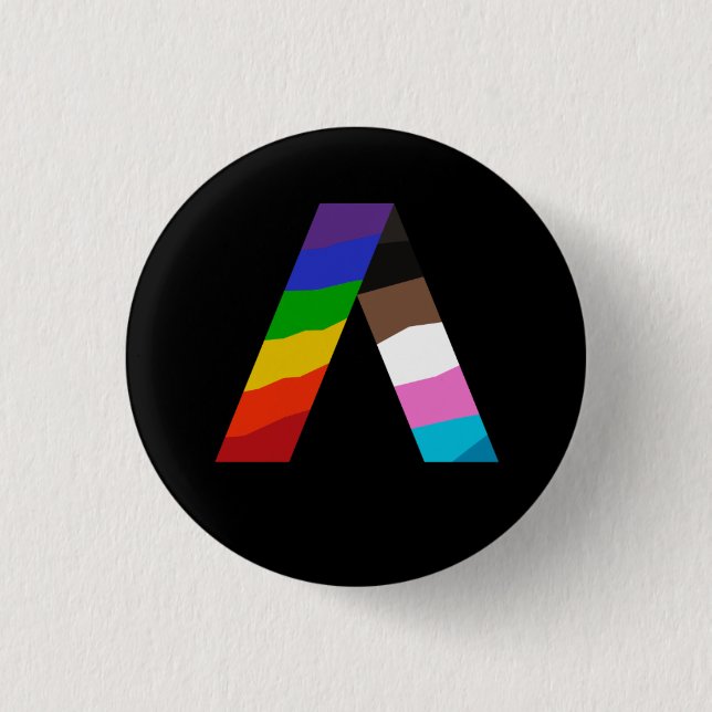 Chapa Redonda De 2,5 Cm Queer Ally Pin (Anverso)
