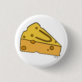 Chapa Redonda De 2,5 Cm Queso Cute de Cheesin'