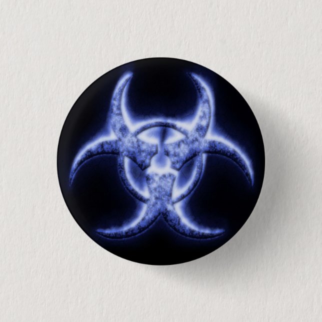 Chapa Redonda De 2,5 Cm Radiactivo (Anverso)