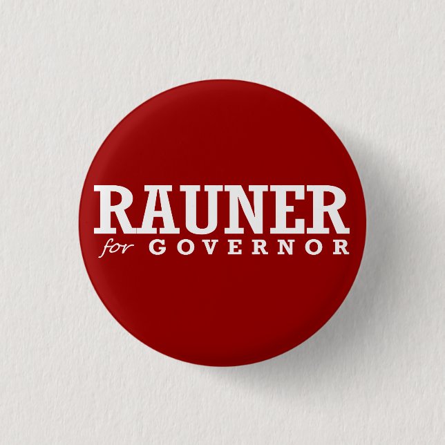 CHAPA REDONDA DE 2,5 CM RAUNER PARA EL GOBERNADOR 2014 (Anverso)