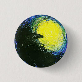 Chapa Redonda De 2,5 Cm Raven