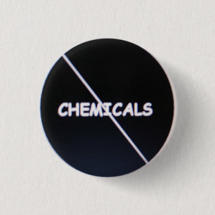 Chapa Redonda De 2,5 Cm Raya vertical a través de las sustancias química