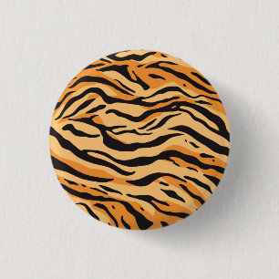 Chapa Redonda De 2,5 Cm Rayas de Tigre