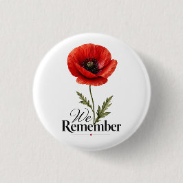 Chapa Redonda De 2,5 Cm Recordamos – Tributo del Día de la Memoria de la A