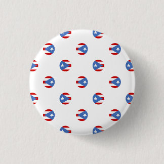 Chapa Redonda De 2,5 Cm Recuerdo: Círculos: Bandera de Puerto Rico: Pin