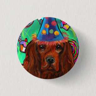 Chapa Redonda De 2,5 Cm Red Setter de Irlanda