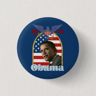 Chapa Redonda De 2,5 Cm Reelección de Barack Obama para 2012