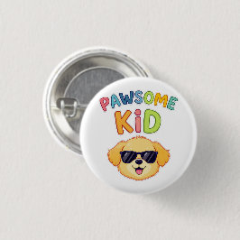 Chapa Redonda De 2,5 Cm Regalo de diseño de perro lindo para niños geniale