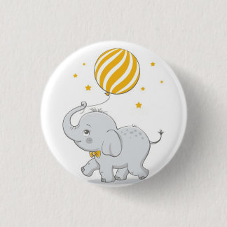 Chapa Redonda De 2,5 Cm Regalo de elefante lindo para hija pequeña