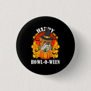 Chapa Redonda De 2,5 Cm Regalo de perro   Regalo Bulldog Halloween Para Lo