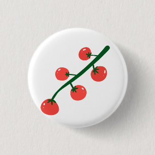 Chapa Redonda De 2,5 Cm Regalo de Tomates Cherry Frescos para Jardineros y