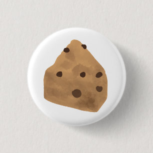 Chapa Redonda De 2,5 Cm Regalo de trozo de galleta con chispas de chocolat