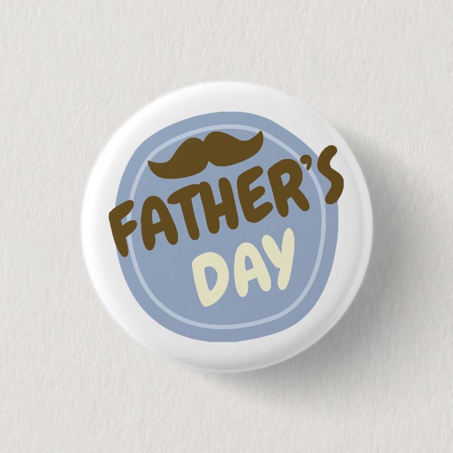 Chapa Redonda De 2,5 Cm Regalo del día del padre (Anverso)