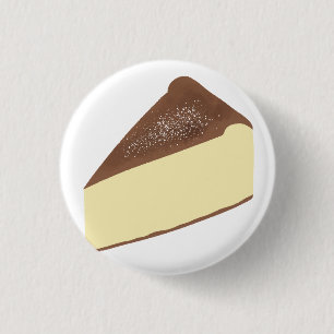 Chapa Redonda De 2,5 Cm Regalo para amante del postre de tarta quemada vas