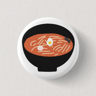 Chapa Redonda De 2,5 Cm Regalo para amantes de la sopa de fideos ramen jap