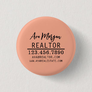 Chapa Redonda De 2,5 Cm Regalo personalizado para agentes inmobiliarios