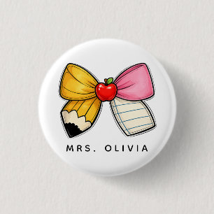 Chapa Redonda De 2,5 Cm Regalo Personalizado para Maestros Maestro Perso