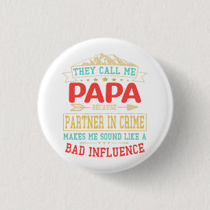 Chapa Redonda De 2,5 Cm Regalo por el Día del Padre - me llaman "pap" de m
