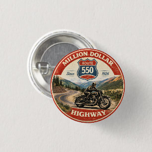 Chapa Redonda De 2,5 Cm Regalos de motocicleta de la carretera Million Dol