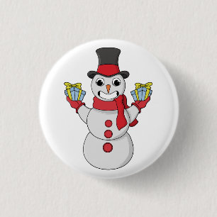Chapa Redonda De 2,5 Cm Regalos para ti de Snowman