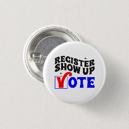 Chapa Redonda De 2,5 Cm Registrar Voto Presencial