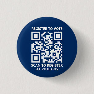 Chapa Redonda De 2,5 Cm Regístrate para votar por la marina personalizado 