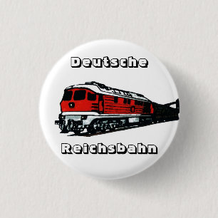 Chapa Redonda De 2,5 Cm Reichsbahn diseño