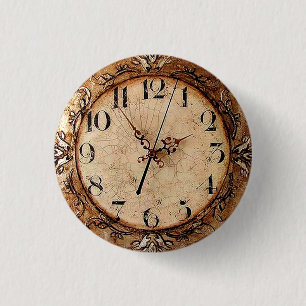 Chapa Redonda De 2,5 Cm Reloj antiguo