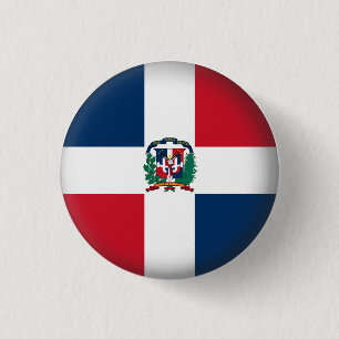 Chapa Redonda De 2,5 Cm República Dominicana redonda