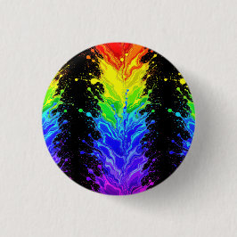 Chapa Redonda De 2,5 Cm “Resplandor” – Un patrón abstracto de orgullo