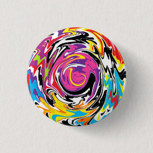 Chapa Redonda De 2,5 Cm Resumen de Swirl