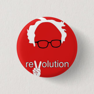 Chapa Redonda De 2,5 Cm Revolución Bernie Sanders 2016