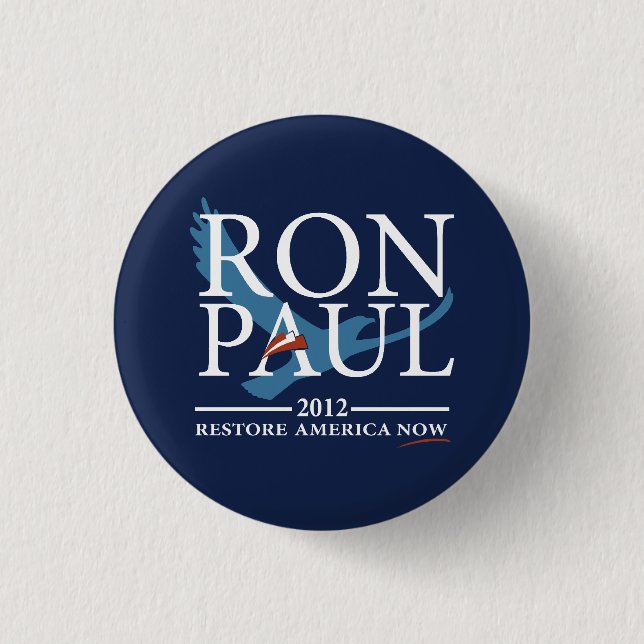 Chapa Redonda De 2,5 Cm Revolución de Ron Paul (Anverso)