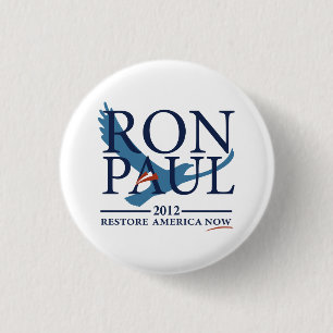 Chapa Redonda De 2,5 Cm Revolución Ron-Paul