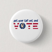 Rex Vote pin, cola