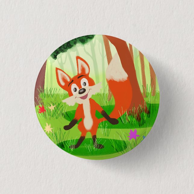 Chapa Redonda De 2,5 Cm Reynard the Fox (Anverso)