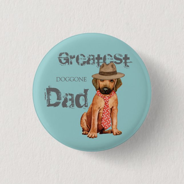 Chapa Redonda De 2,5 Cm Rhodesian Ridgeback (Anverso)
