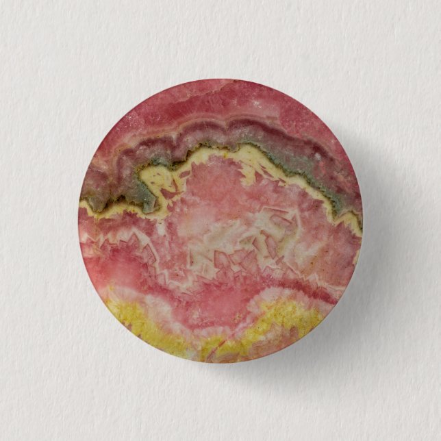 Chapa Redonda De 2,5 Cm Rhodochrosita (Anverso)