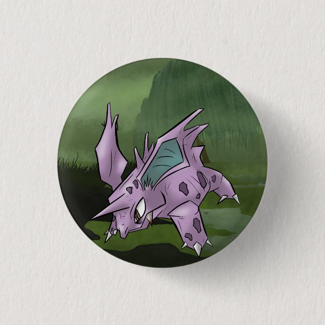 Chapa Redonda De 2,5 Cm Rino Rino (Anverso)