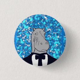 Chapa Redonda De 2,5 Cm rinoceronte